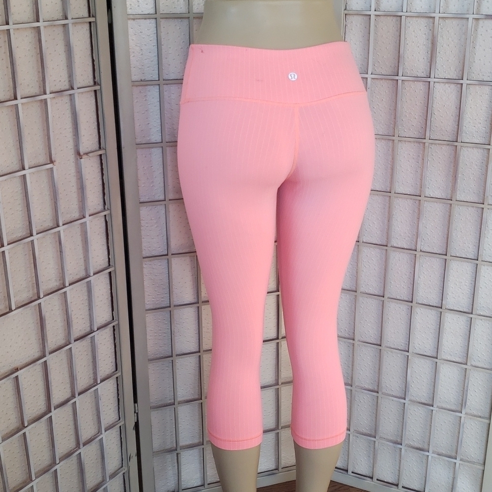 Lululemon Bright Pink Midcaf All Sport Womens Leggings Size 6